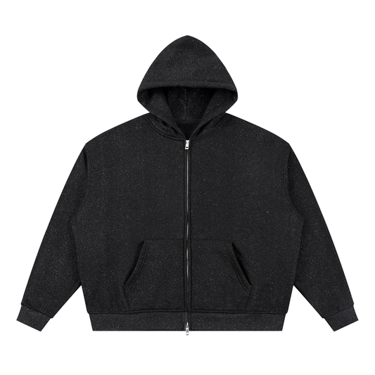 Sparkles Full Zip Boxy Hoodie