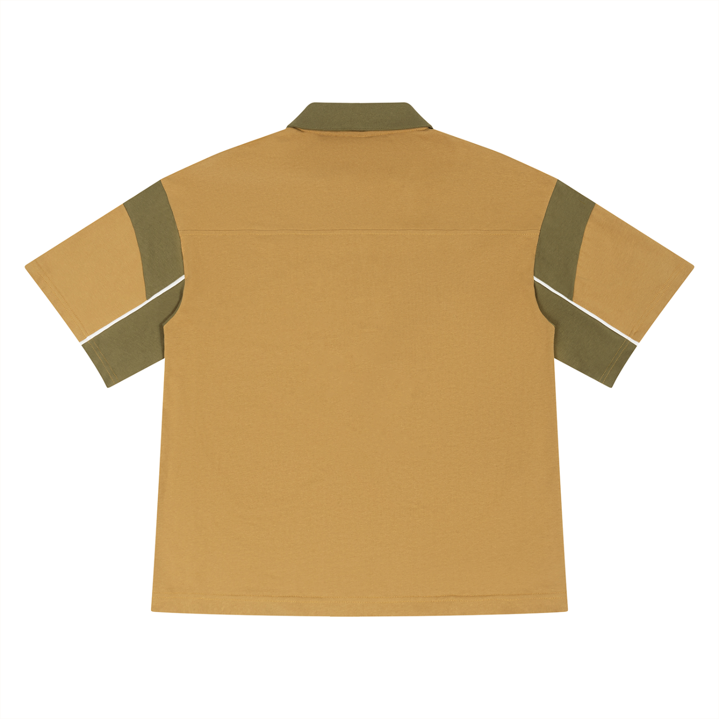 Boxy Color Block Polo Shirt