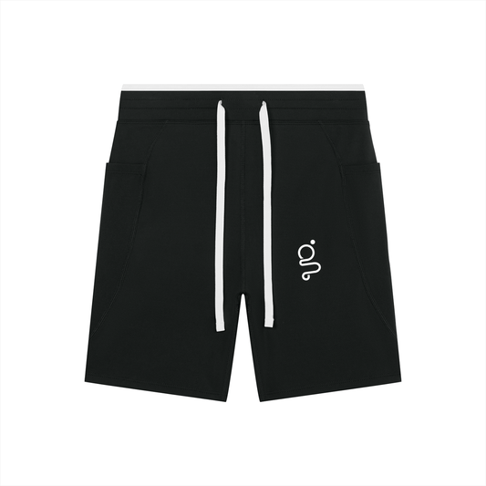 High Rise Color Block Yoga Shorts