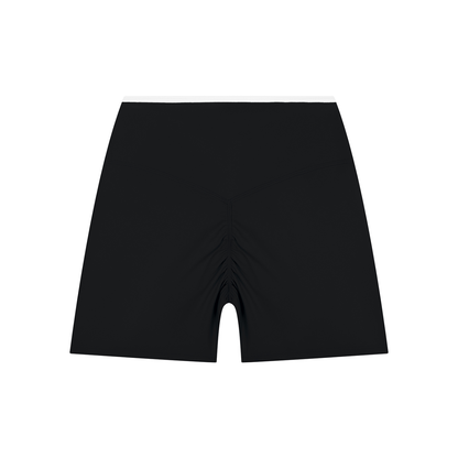High Rise Color Block Yoga Shorts