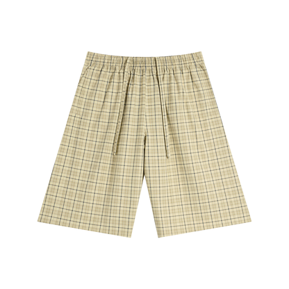 Plaid Wide Leg Shorts