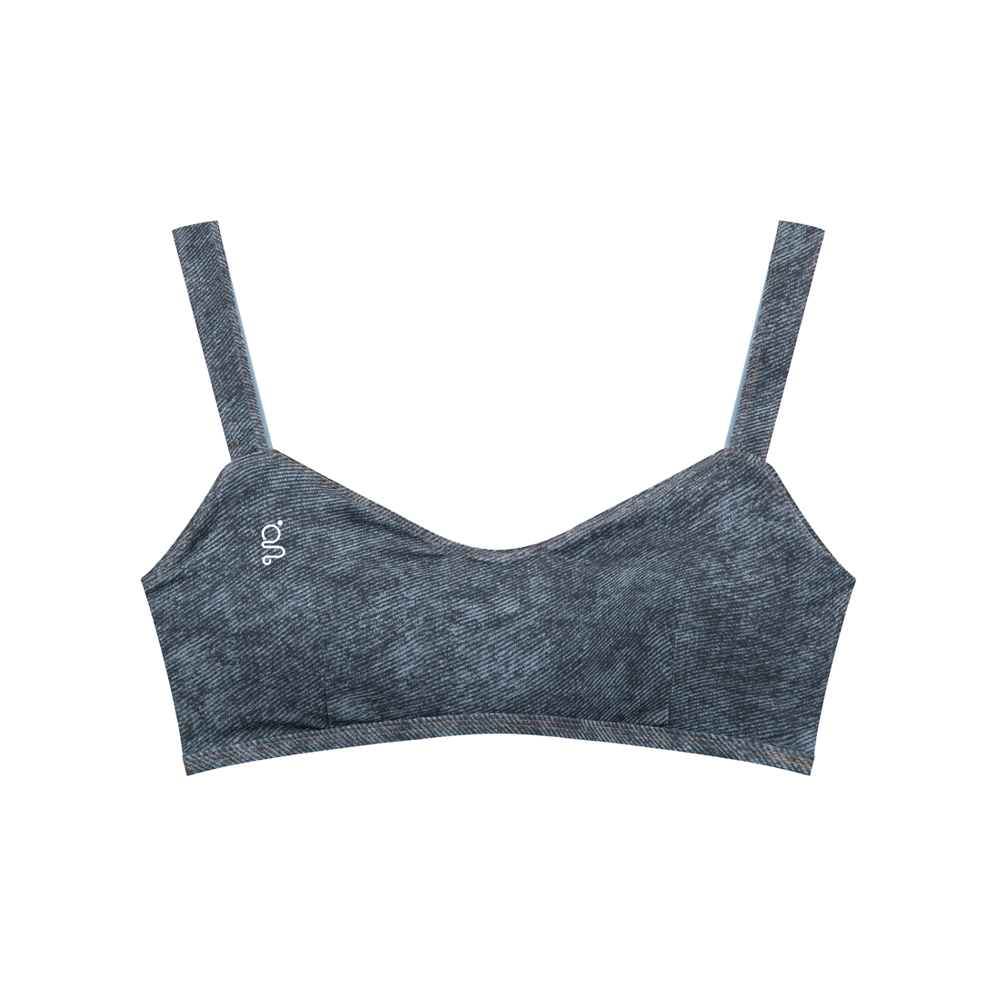 Faux Denim Sports Bra
