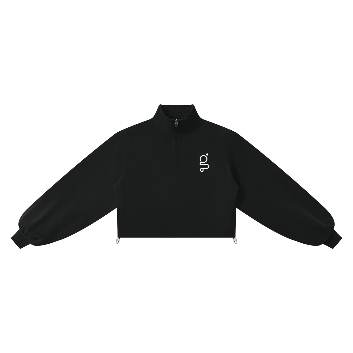 Mock-Neck Quarter-Zip Sweatshirt