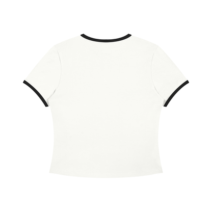 Color Block Crop T-Shirt