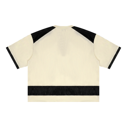 Raglan Sleeve Mesh Boxy T-Shirt