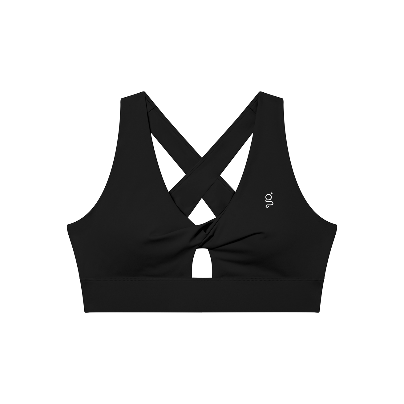 Twist Front V-Neck Sports Bra