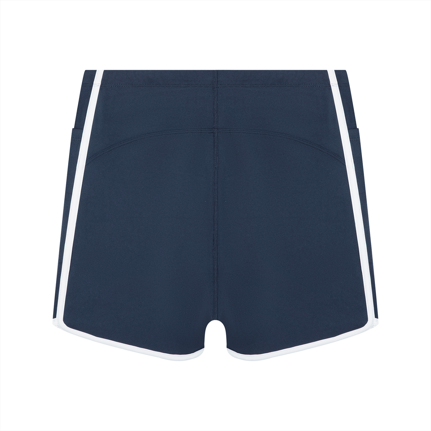 High Rise Color Block Yoga Shorts