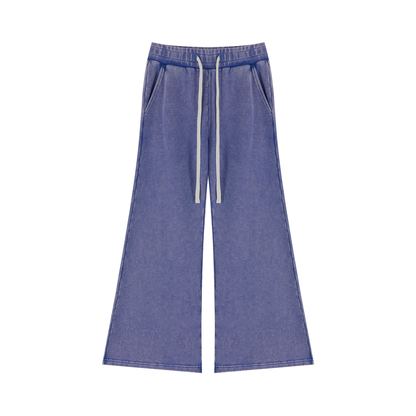 Mineral Wash Flared Leg Sweatpants