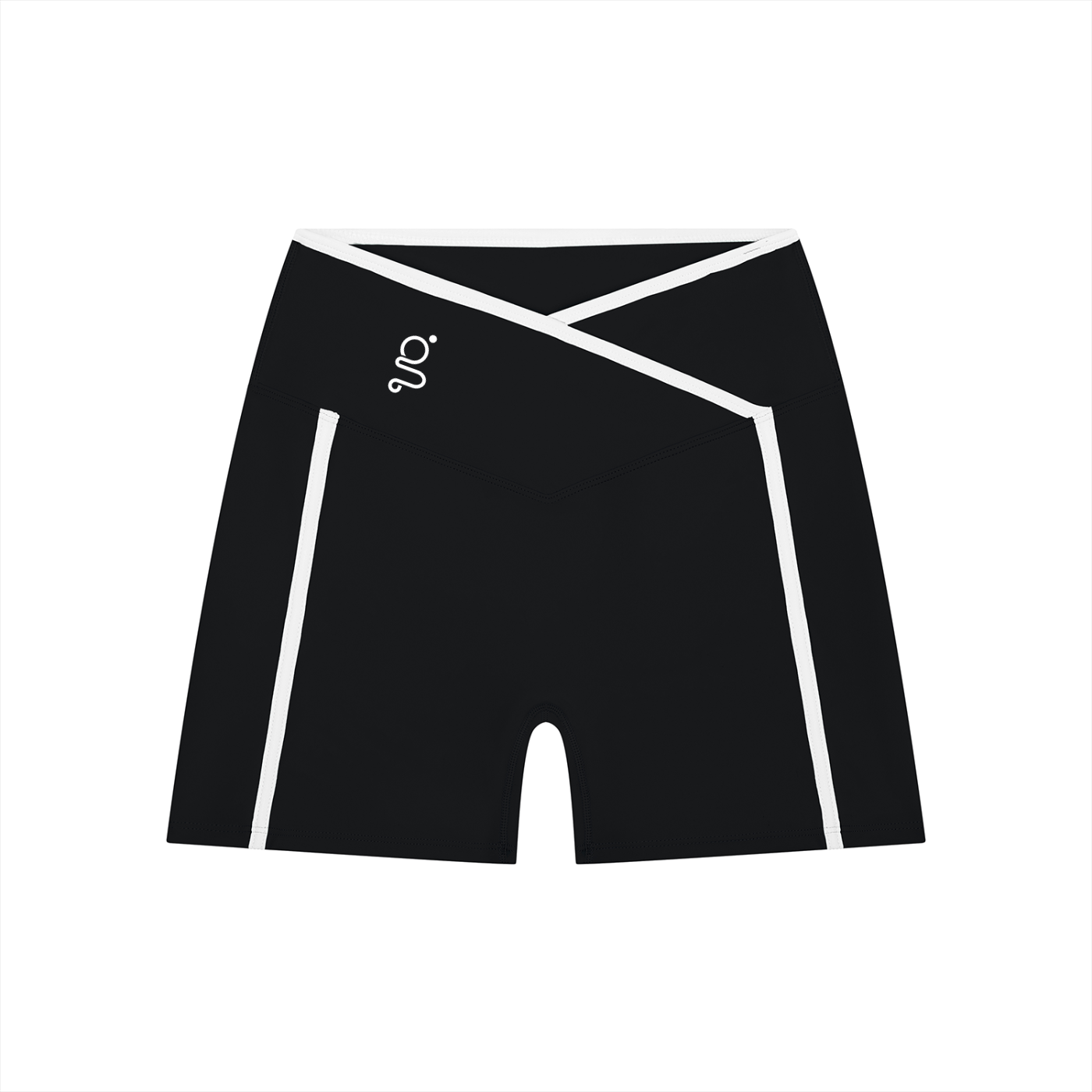High Rise Color Block Yoga Shorts
