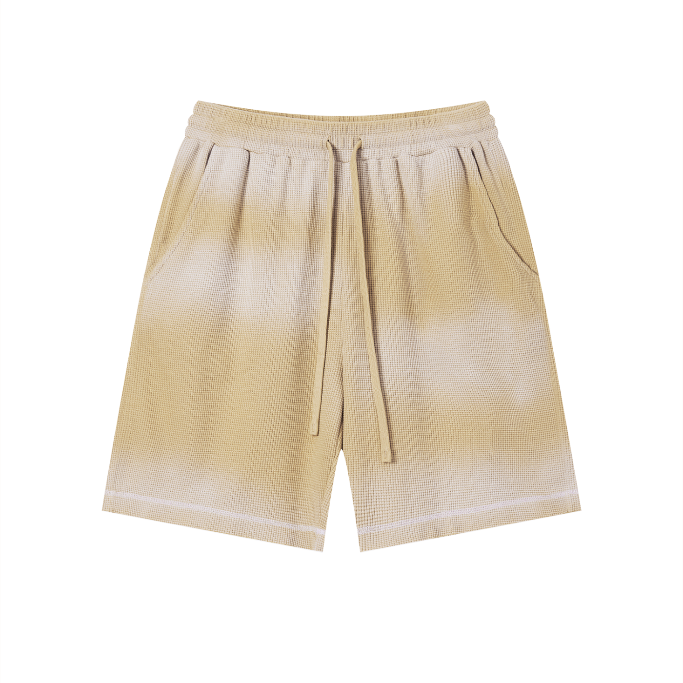Sunfade Waffle Raw Hem Shorts