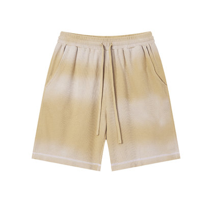Sunfade Waffle Raw Hem Shorts