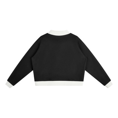Mock Neck Crewneck Sweatshirt