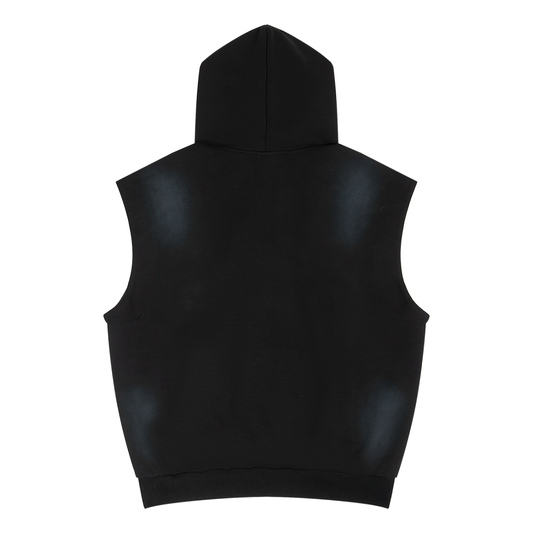 Vintage Wash Sun Fade Sleeveless Hoodie