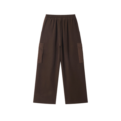 Sunfade Washed Wide Leg Cargo Pants