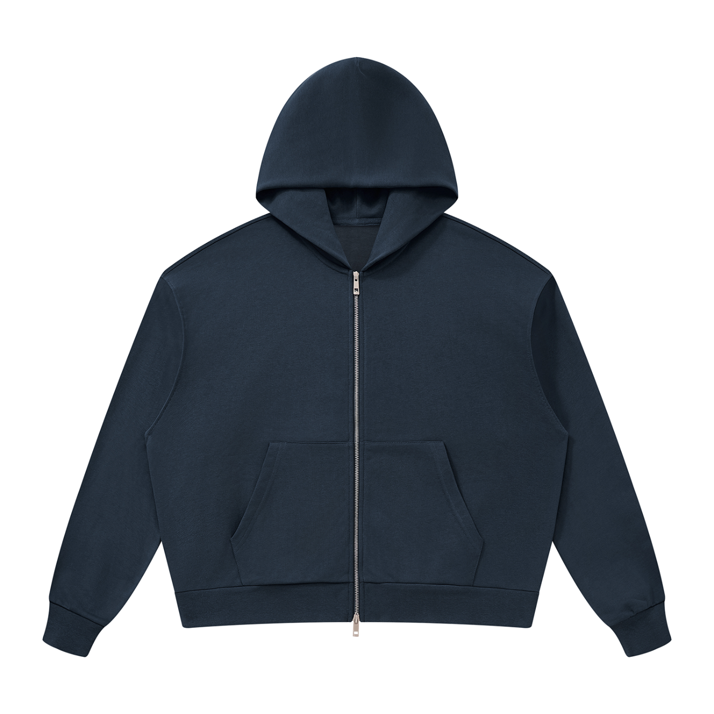 Drop Shoulder Full Zip Hoodie