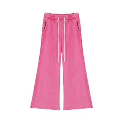 Mineral Wash Flared Leg Sweatpants
