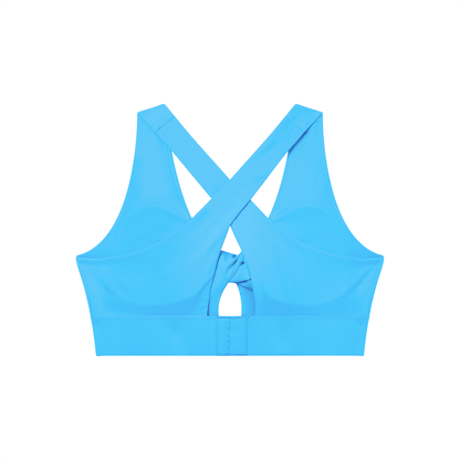 Twist Front V-Neck Sports Bra