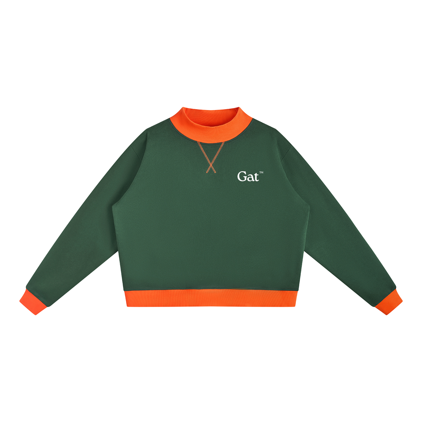 Mock Neck Crewneck Sweatshirt