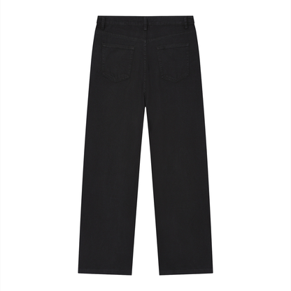 Vintage Wash Straight Leg Jeans