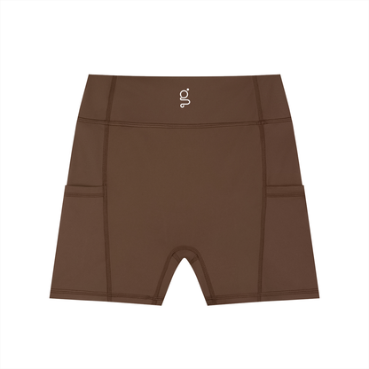 High-Waisted Pocket Biker Shorts