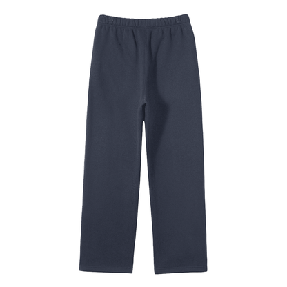 Solid Color Fleece Straight Leg Pants