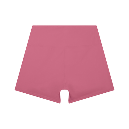 High-Waist Color Block Yoga Shorts