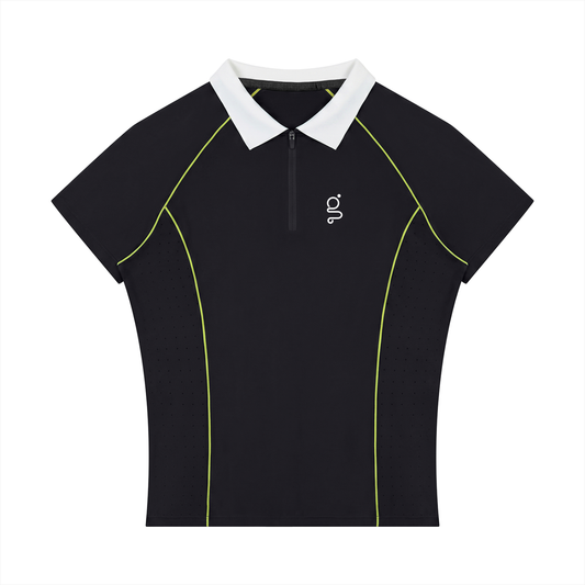 Slim Fit Quarter-Zip Polo Shirt