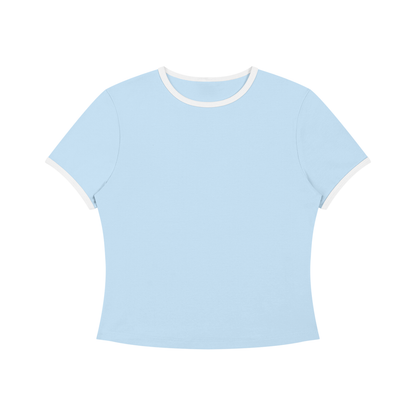 Color Block Crop T-Shirt
