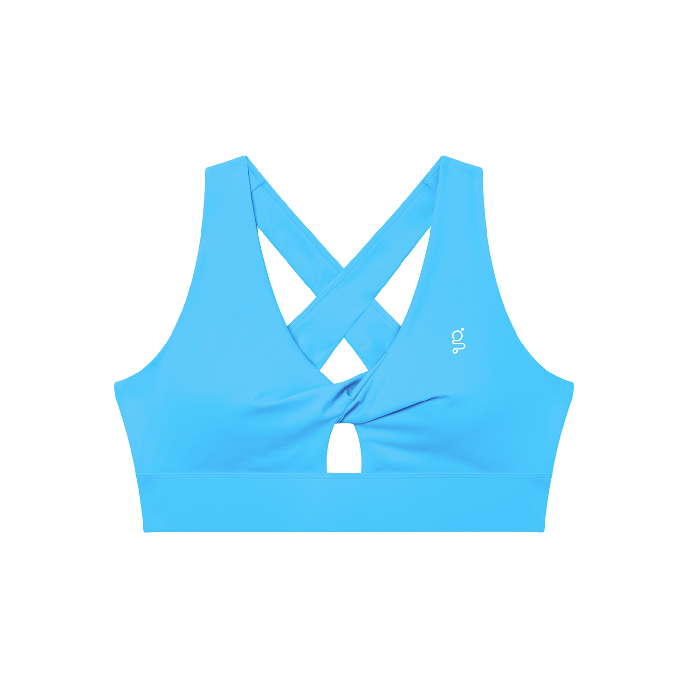 Twist Front V-Neck Sports Bra