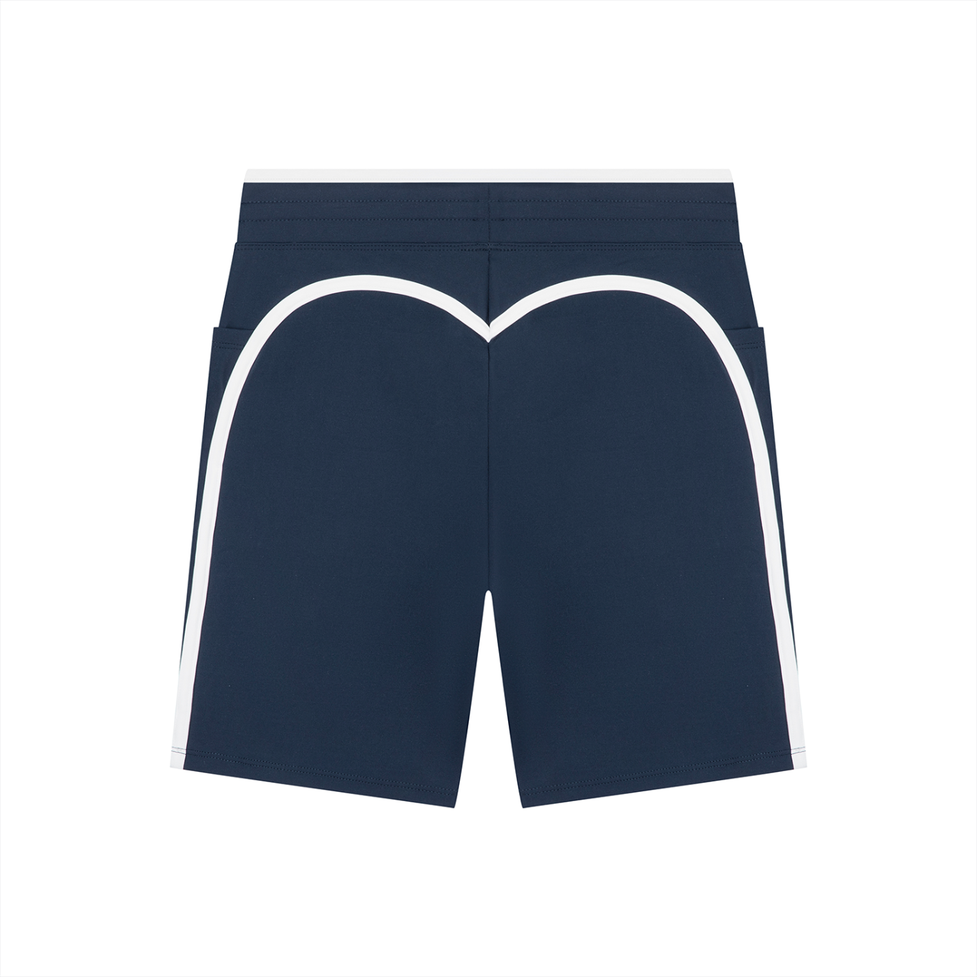 High Rise Color Block Yoga Shorts