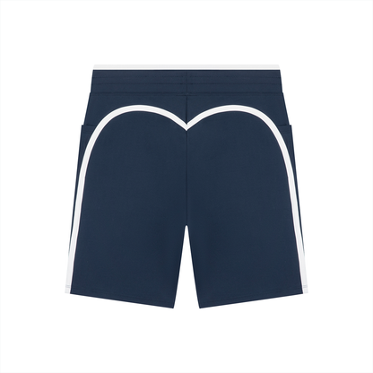 High Rise Color Block Yoga Shorts