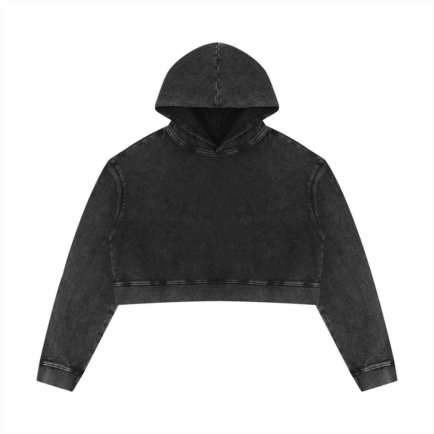 Mineral Washed Crop Hoodie