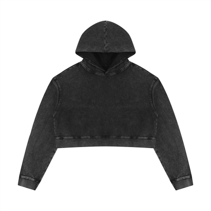 Mineral Washed Crop Hoodie