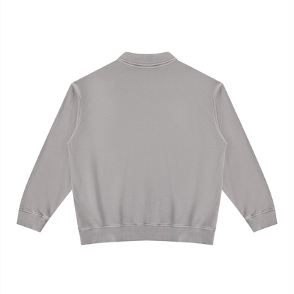 Vintage Wash Collared Sweatshirt