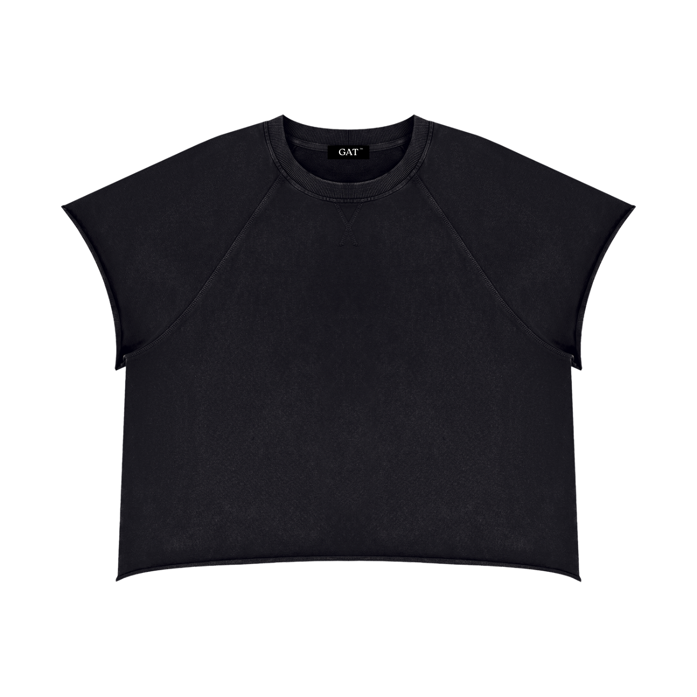 Vintage Wash Raw Edge T-Shirt