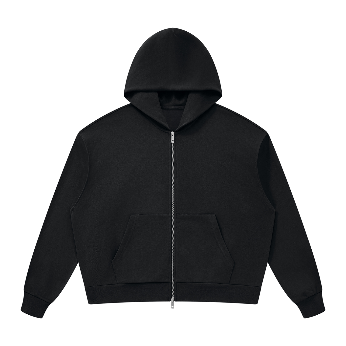 Drop Shoulder Full Zip Hoodie