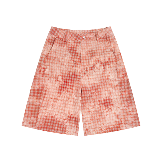 Vintage Wash Plaid Shorts