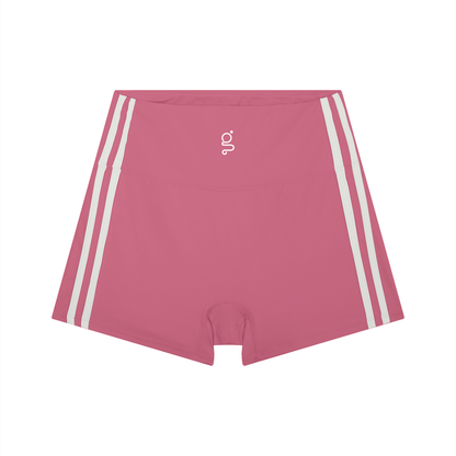 High-Waist Color Block Yoga Shorts