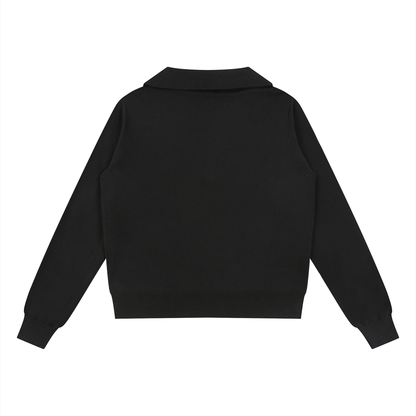 Collared Pullover Knit Sweater