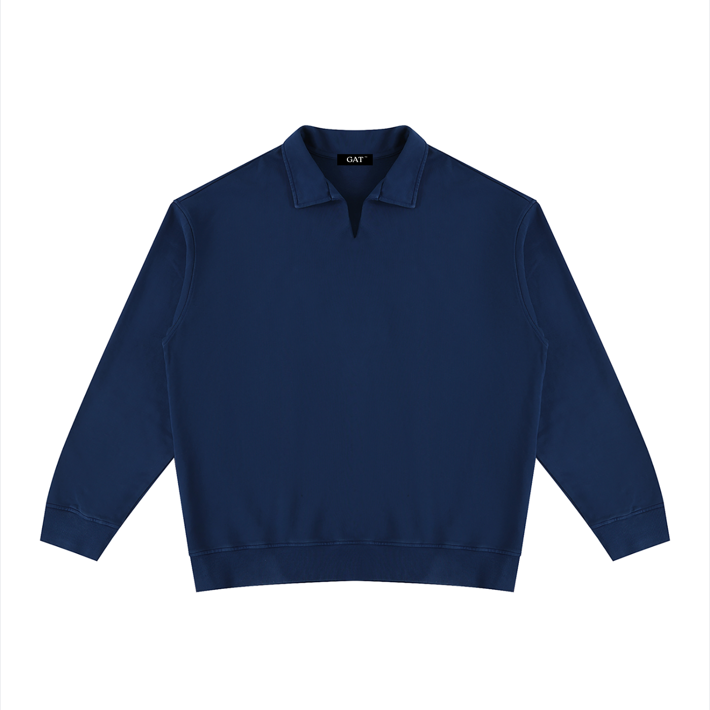 Vintage Wash Collared Sweatshirt