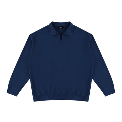 Vintage Wash Collared Sweatshirt