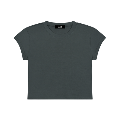 Slim-Fit Cropped T-Shirt