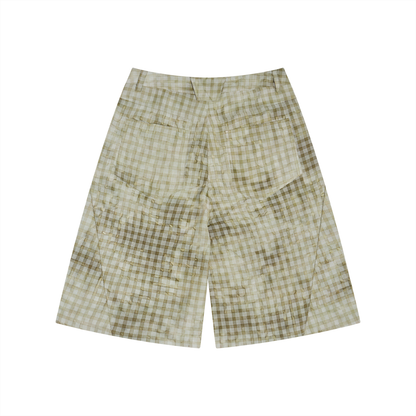 Vintage Wash Plaid Shorts