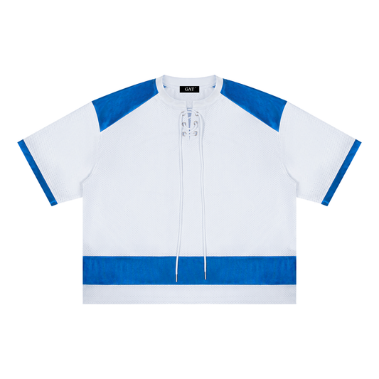 Raglan Sleeve Mesh Boxy T-Shirt