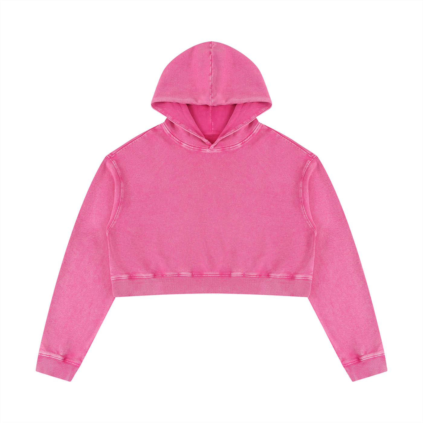 Mineral Washed Crop Hoodie