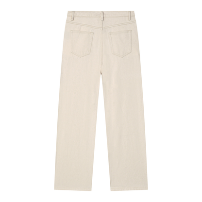 Vintage Wash Straight Leg Jeans