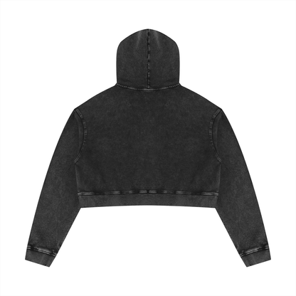 Mineral Washed Crop Hoodie