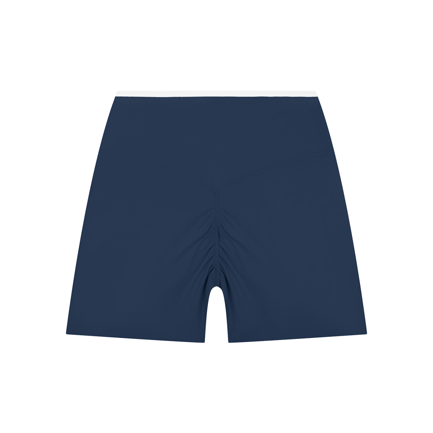 High Rise Color Block Yoga Shorts