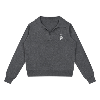 Collared Pullover Knit Sweater