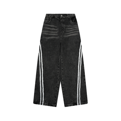 Kid's Vintage Wash Side Stripe Jeans